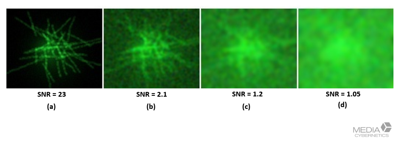 High signal-to-noise ratio improves deconvolution performance